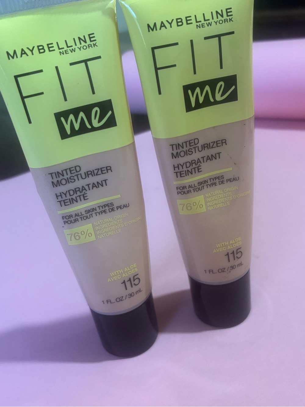 Maybelline Fit Me Tinted Moisturizer 115 Light with Green Cap